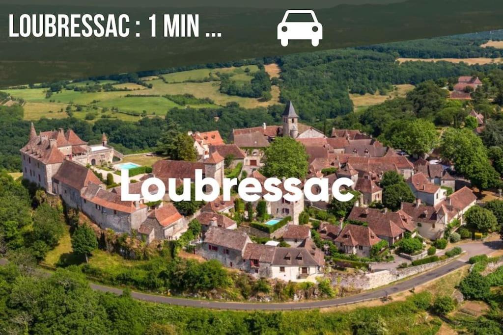 La Sagnarde, Maison En Pierre, Loubressac Екстериор снимка