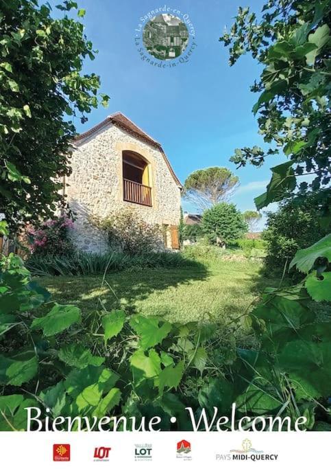 La Sagnarde, Maison En Pierre, Loubressac Екстериор снимка