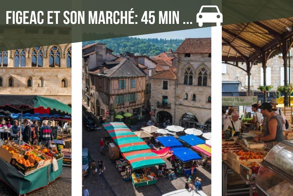 La Sagnarde, Maison En Pierre, Loubressac Екстериор снимка